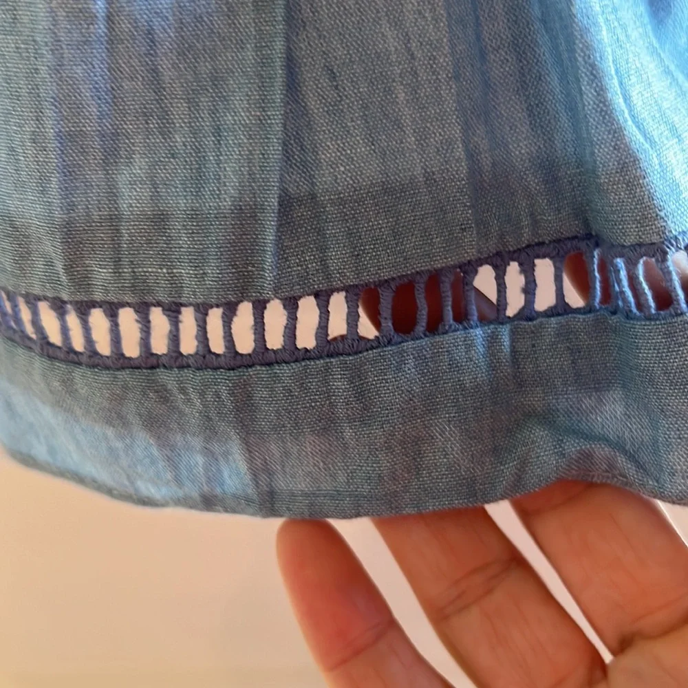 NWOT  Tuckernuck XS chambray mini skirt - Picture 4 of 7